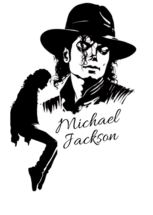 Plantilla de Polo Talla S 25x35 Michael Jackson