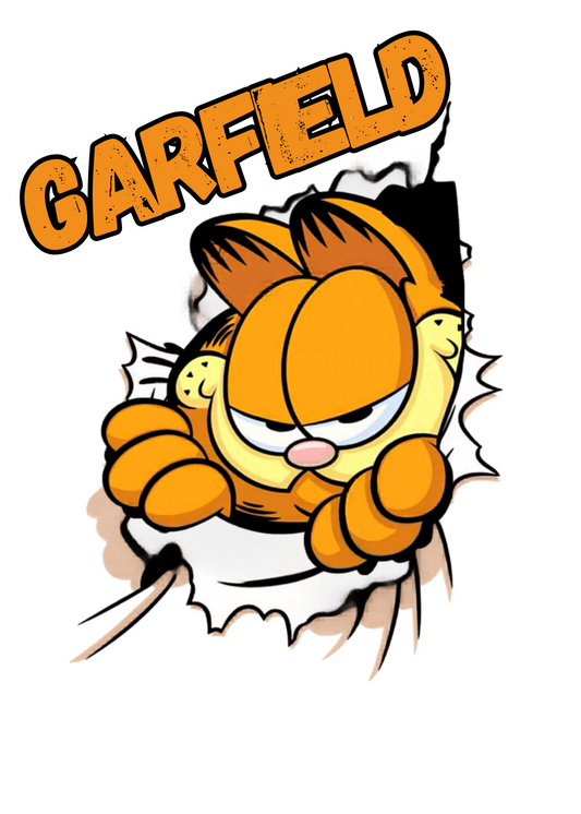 Plantilla de Polo Talla S 25x35 Garfield PNG
