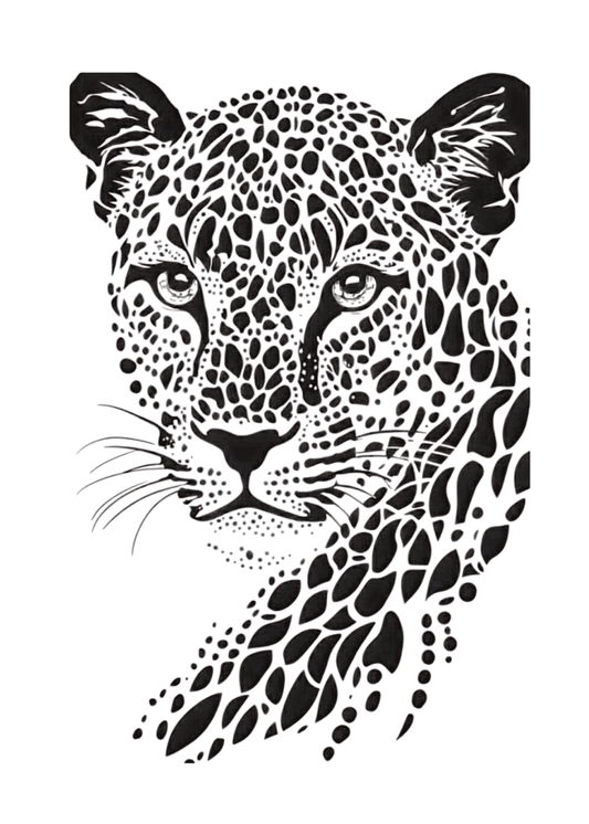 Plantilla de Polo Talla S 25x35 Tigre PNG